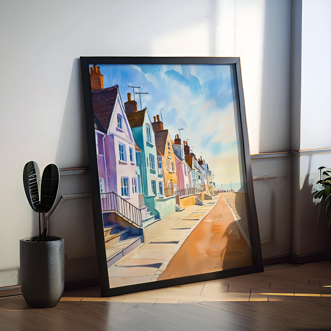 Aldeburgh watercolor poster Wall Art Aldeburgh Wall Hanging Home Décor Aldeburgh Gift Art Lovers England Wall Art
