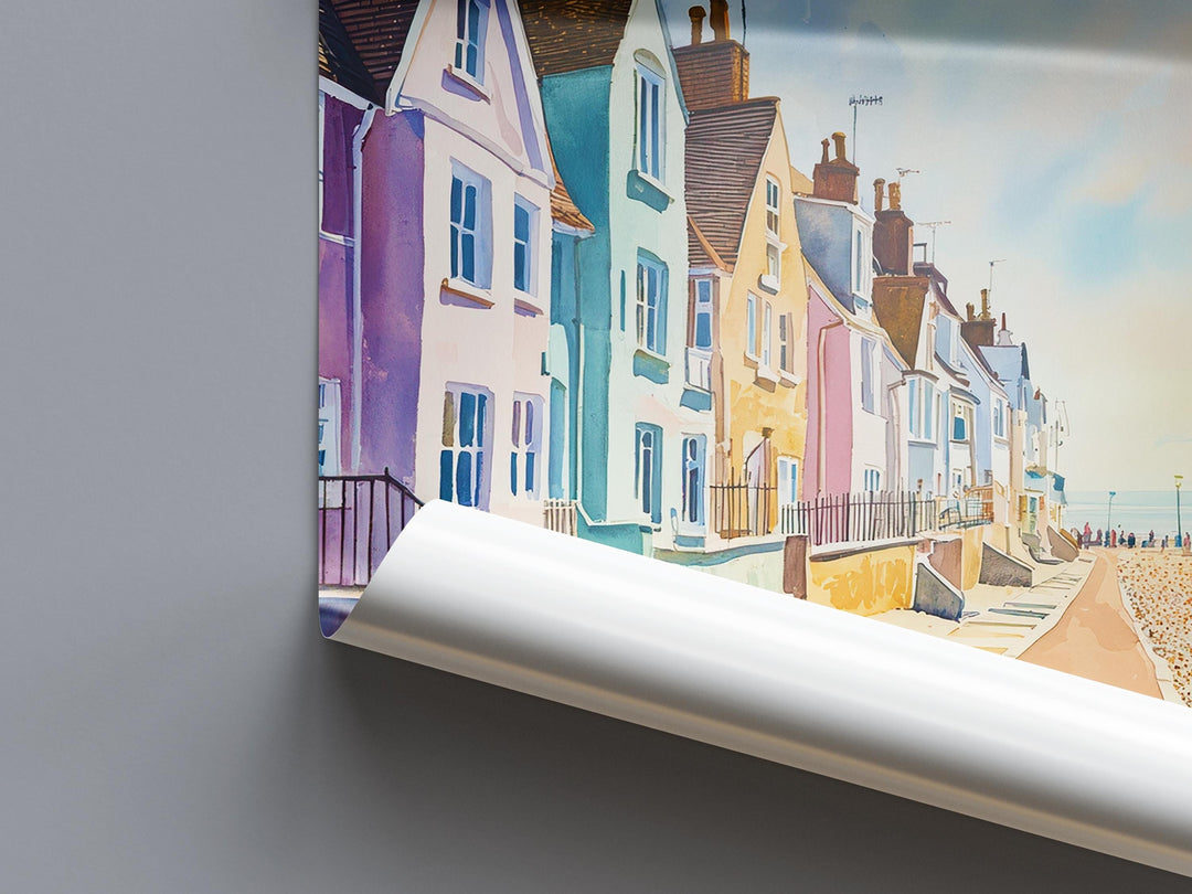 Aldeburgh watercolor poster Wall Art Aldeburgh Wall Hanging Home Décor Aldeburgh Gift Art Lovers England Wall Art