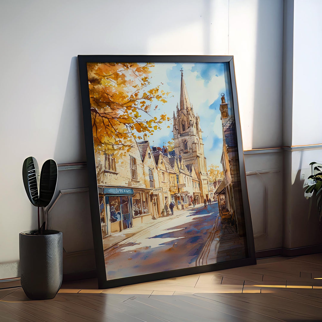 Cirencester watercolor poster Wall Art Cirencester Wall Hanging Home Décor Cirencester Gift Art Lovers England Wall Art