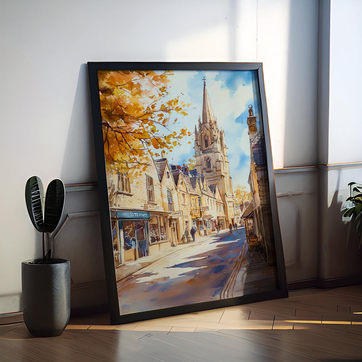 Cirencester watercolor poster Wall Art Cirencester Wall Hanging Home Décor Cirencester Gift Art Lovers England Wall Art