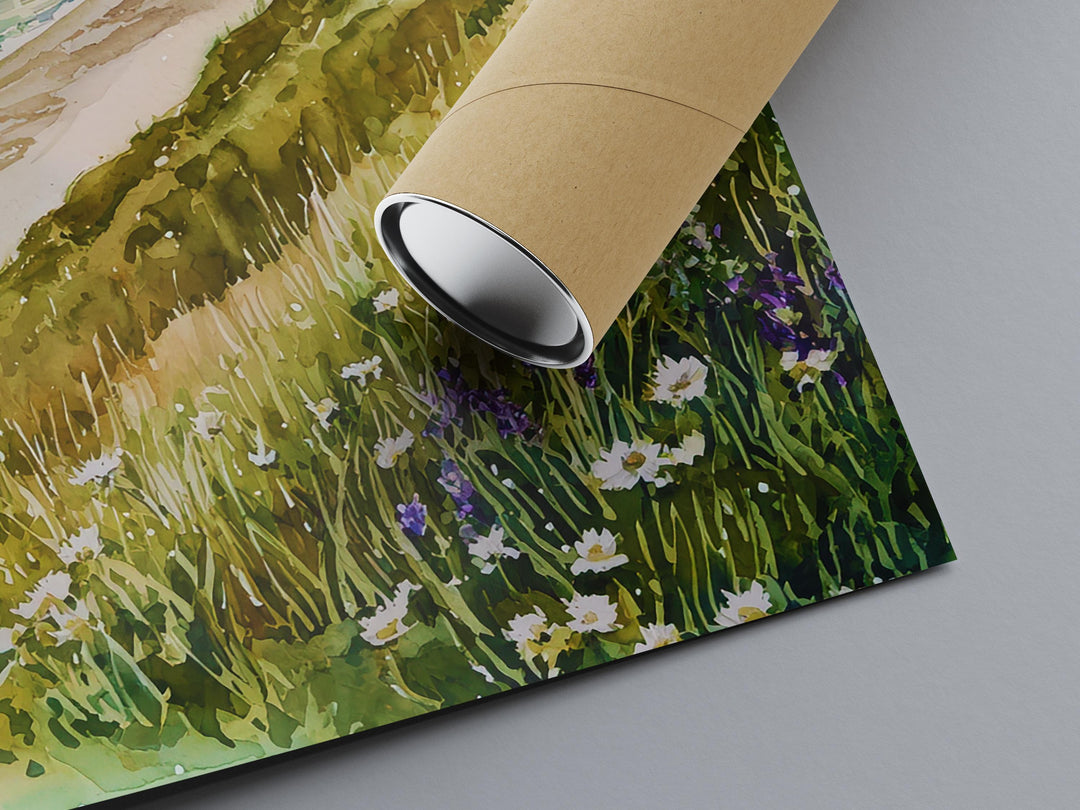 Dover watercolor poster Wall Art Dover Wall Hanging Home Décor Dover Gift Art Lovers England Wall Art