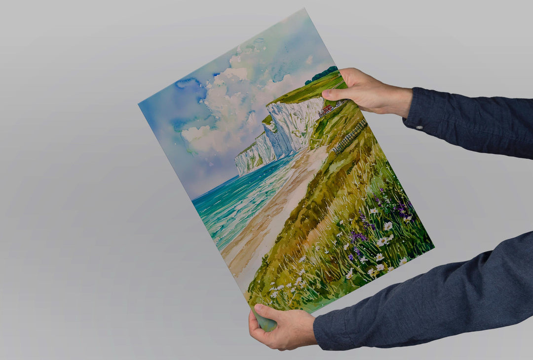 Dover watercolor poster Wall Art Dover Wall Hanging Home Décor Dover Gift Art Lovers England Wall Art