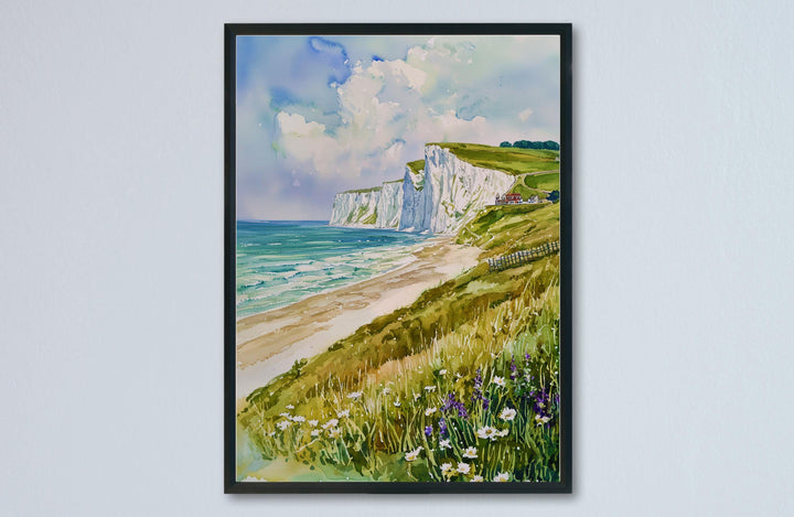 Dover watercolor poster Wall Art Dover Wall Hanging Home Décor Dover Gift Art Lovers England Wall Art