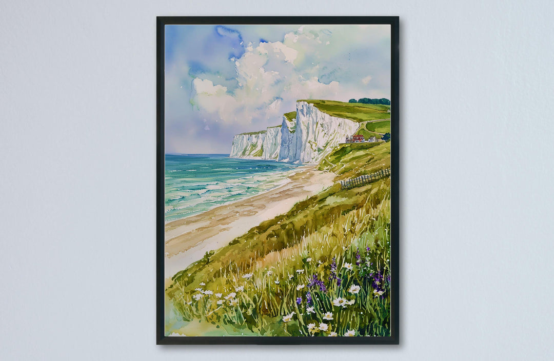 Dover watercolor poster Wall Art Dover Wall Hanging Home Décor Dover Gift Art Lovers England Wall Art
