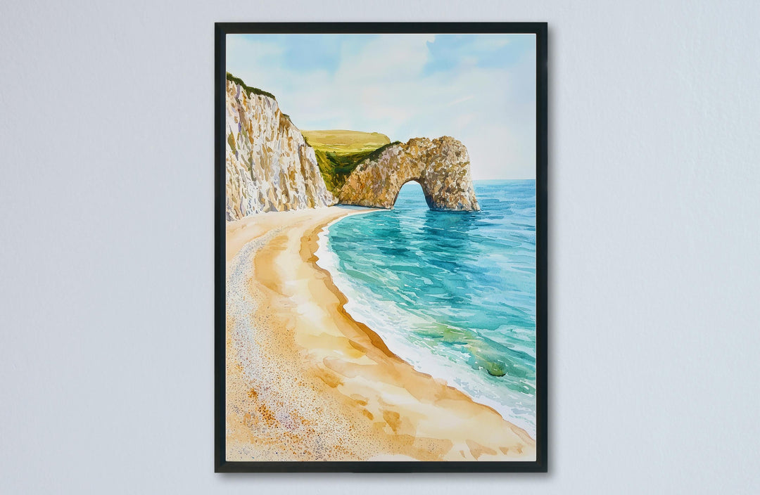 Durdle Door watercolor poster Wall Art Durdle Door Wall Hanging Home Décor Durdle Door Gift Art Lovers England Wall Art