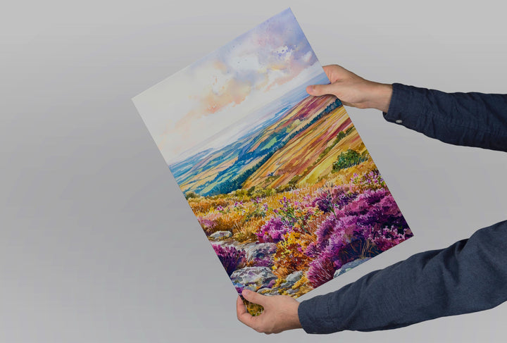 Exmoor watercolor poster Wall Art Exmoor Wall Hanging Home Décor Exmoor Gift Art Lovers England Wall Art