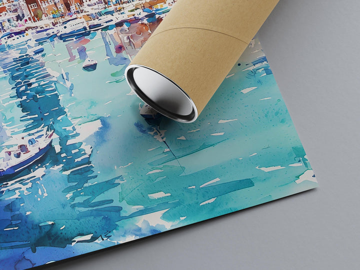 Portsmouth Watercolor Poster Wall Art Portsmouth Wall Hanging Home Décor Portsmouth Gift Art Lovers United Kingdom Wall Art