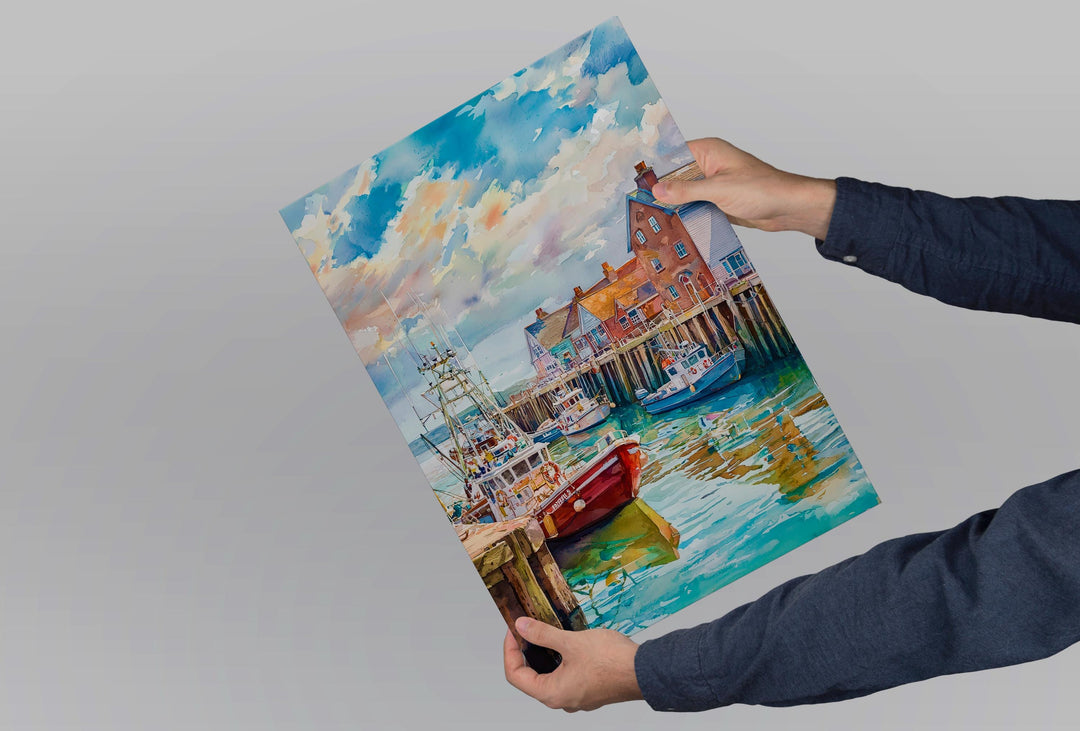 Whitstable watercolor poster Wall Art Whitstable Wall Hanging Home Décor Whitstable Gift Art Lovers England wall art