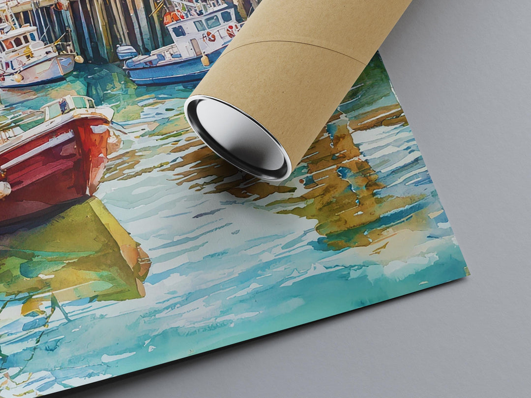 Whitstable watercolor poster Wall Art Whitstable Wall Hanging Home Décor Whitstable Gift Art Lovers England wall art