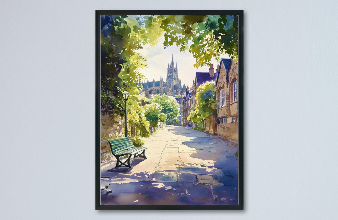 Winchester watercolor poster Wall Art Winchester Wall Hanging Home Décor Winchester Gift Art Lovers England Art Lover Gift