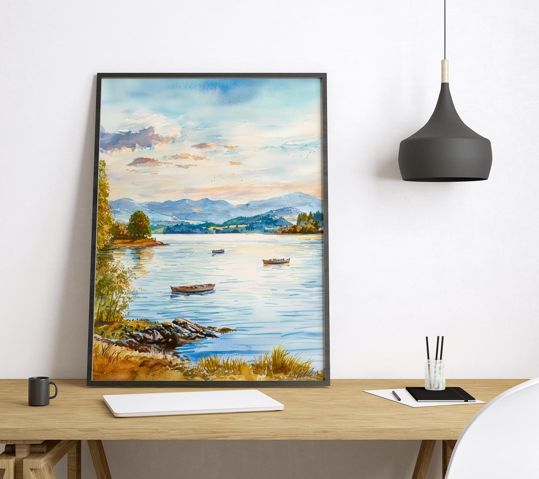 Windermere watercolor poster Wall Art Windermere Wall Hanging Home Décor Windermere Gift Art Lovers England Art Lover Gift