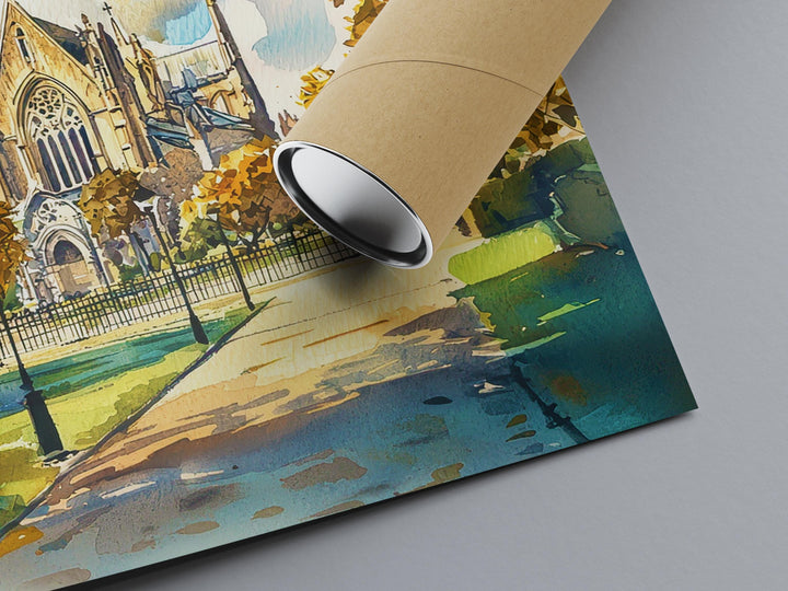 Salisbury Watercolor Poster Wall Art Salisbury Wall Hanging Home Décor Salisbury Gift Art Lovers Wiltshire Art Lover Gift