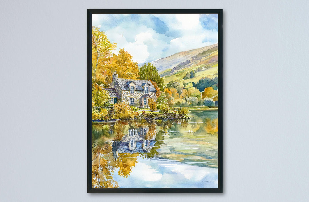 Grasmere watercolor poster Wall Art Grasmere Wall Hanging Home Décor Grasmere Gift Art Lovers England Wall Art