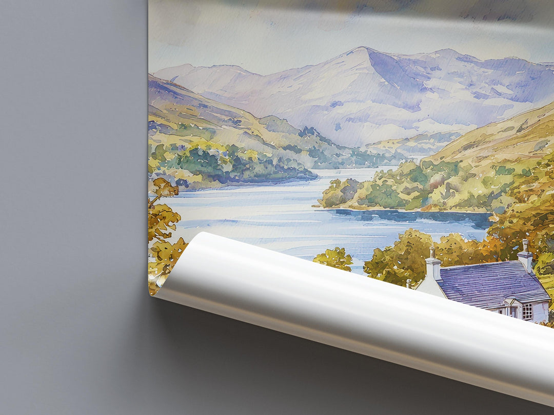 Coniston watercolor poster Wall Art Coniston Wall Hanging Home Décor Coniston Gift Art Lovers England Wall Art