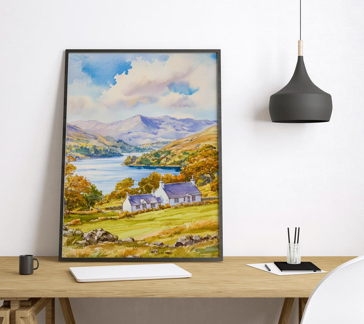 Coniston watercolor poster Wall Art Coniston Wall Hanging Home Décor Coniston Gift Art Lovers England Wall Art