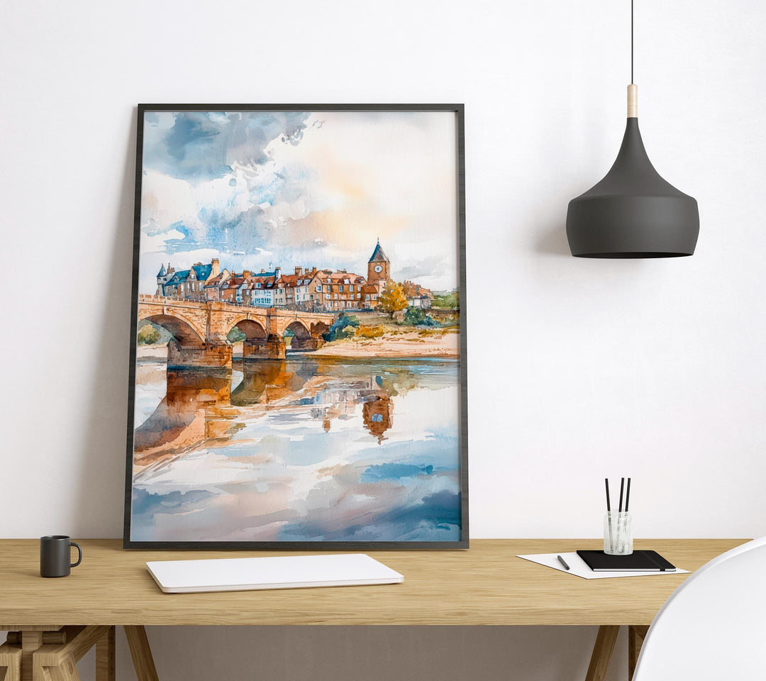 Berwick watercolor poster Wall Art Berwick Wall Hanging Home Décor Berwick Gift Art Lovers England Wall Art