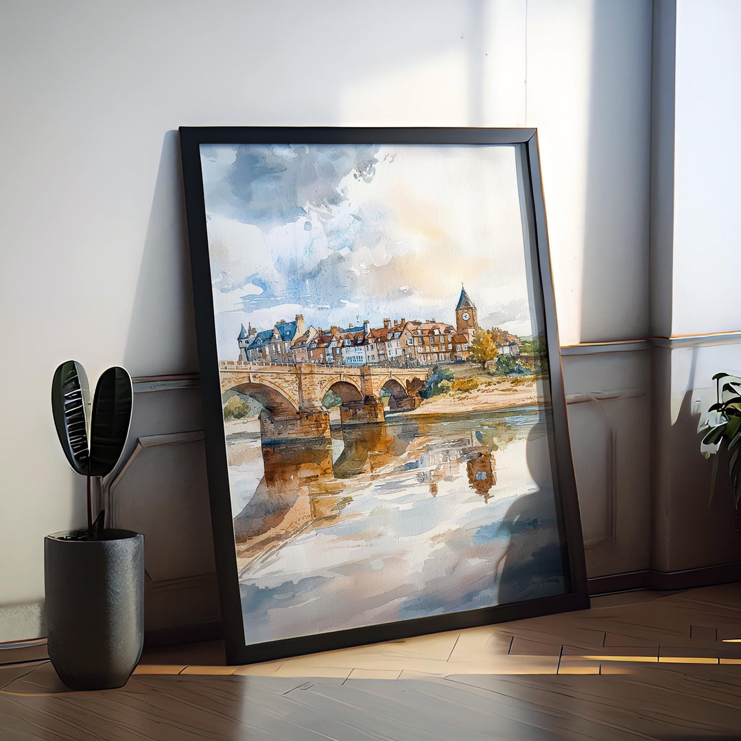 Berwick watercolor poster Wall Art Berwick Wall Hanging Home Décor Berwick Gift Art Lovers England Wall Art