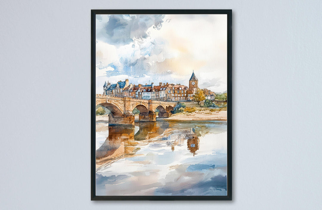Berwick watercolor poster Wall Art Berwick Wall Hanging Home Décor Berwick Gift Art Lovers England Wall Art