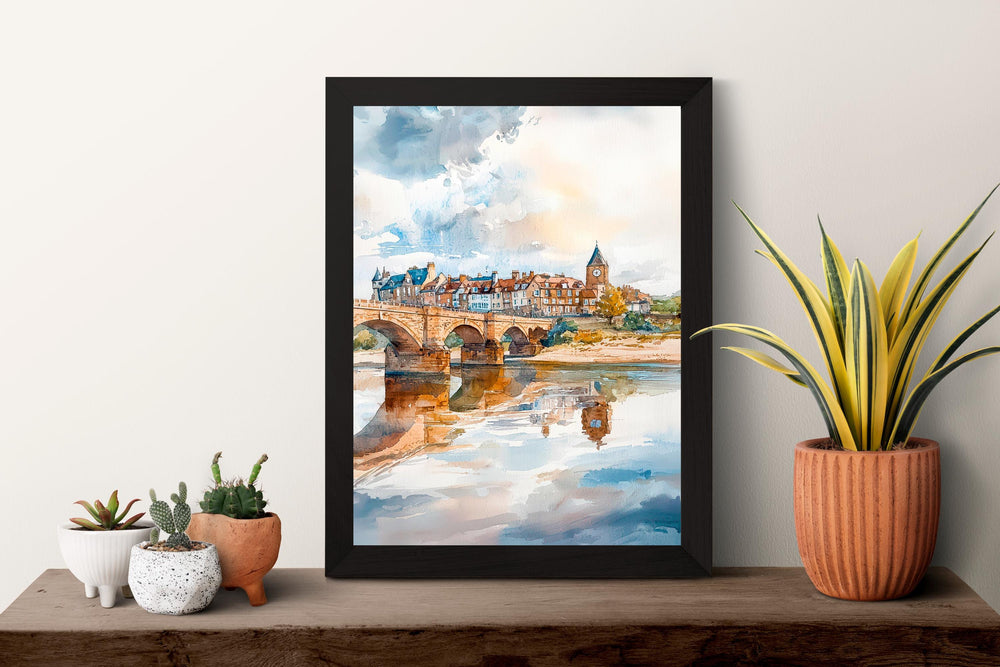 Berwick watercolor poster Wall Art Berwick Wall Hanging Home Décor Berwick Gift Art Lovers England Wall Art