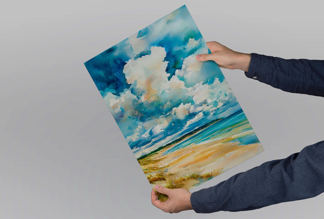Beadnell watercolor poster Wall Art Beadnell Wall Hanging Home Décor Beadnell Gift Art Lovers England Wall Art