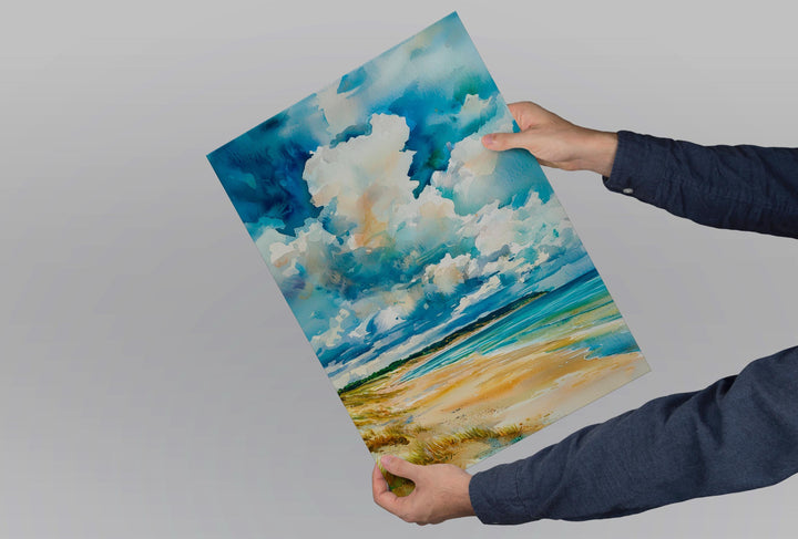 Beadnell watercolor poster Wall Art Beadnell Wall Hanging Home Décor Beadnell Gift Art Lovers England Wall Art