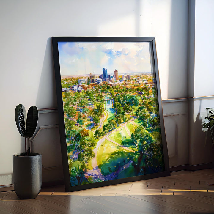 Adelaide watercolor poster Wall Art Adelaide Wall Hanging Home Décor Adelaide Gift Art Lovers Australia Wall Art
