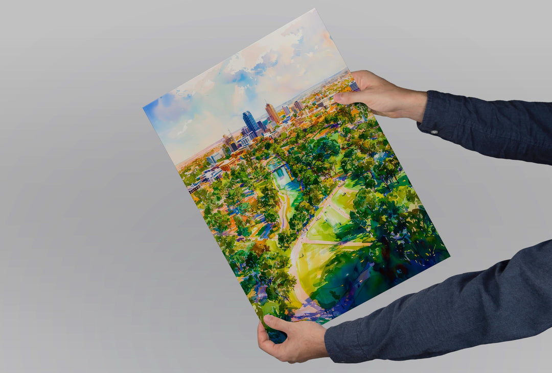 Adelaide watercolor poster Wall Art Adelaide Wall Hanging Home Décor Adelaide Gift Art Lovers Australia Wall Art