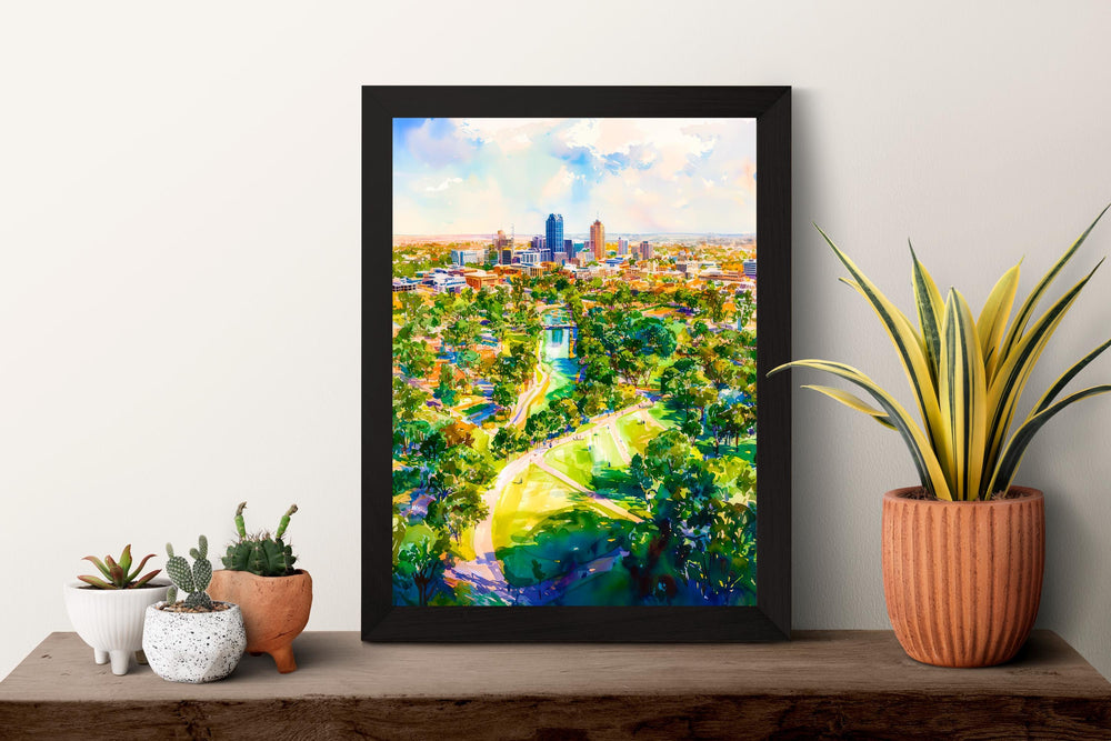 Adelaide watercolor poster Wall Art Adelaide Wall Hanging Home Décor Adelaide Gift Art Lovers Australia Wall Art