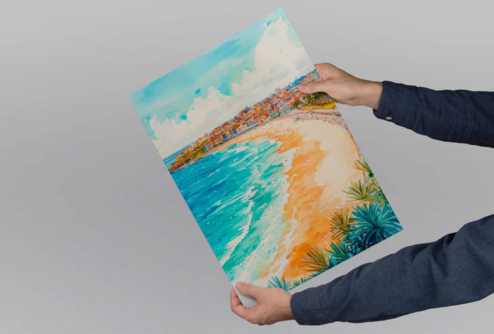 Bondi Beach watercolor poster Wall Art Bondi Beach Wall Hanging Home Décor Bondi Beach Gift Art Lovers Australia Wall Art