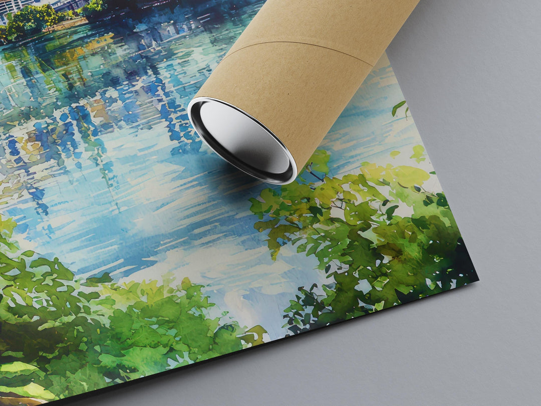 Brisbane watercolor poster Wall Art Brisbane Wall Hanging Home Décor Brisbane Gift Art Lovers Australia Wall Art