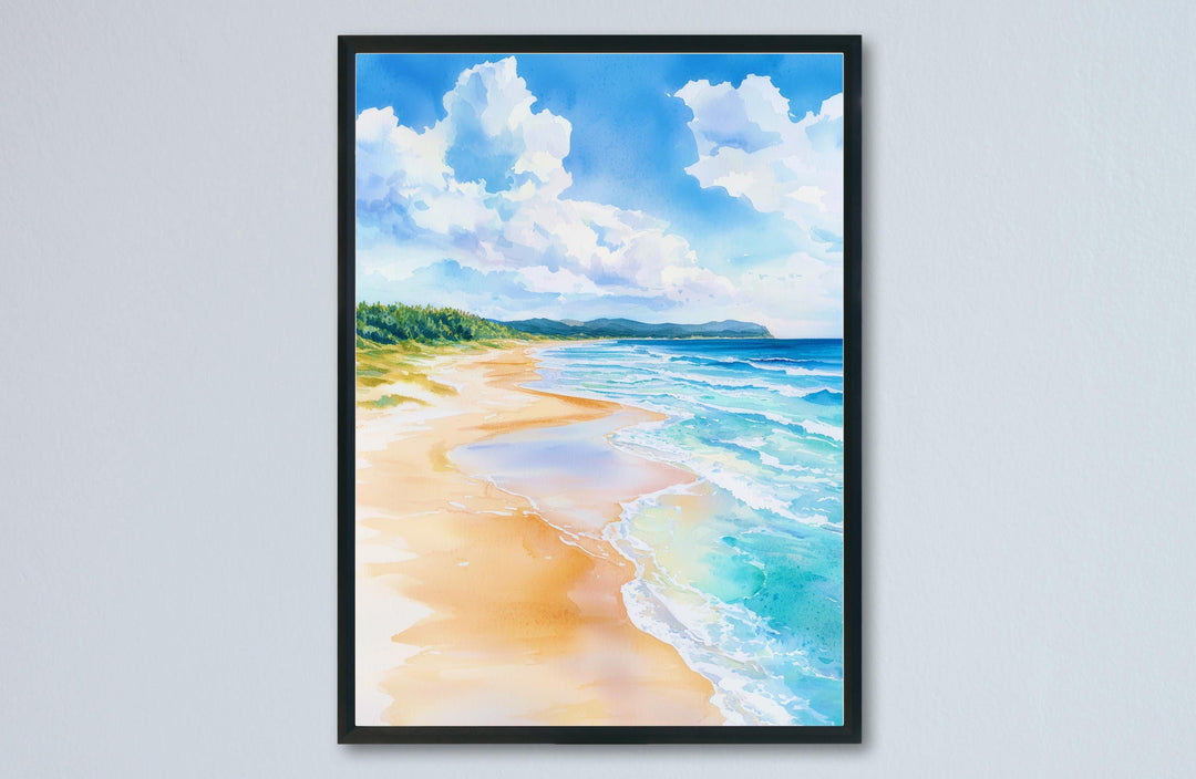 Fraser Island watercolor poster Wall Art Fraser Is Wall Hanging Home Décor Fraser Is Gift Art Lovers Australia Wall Art