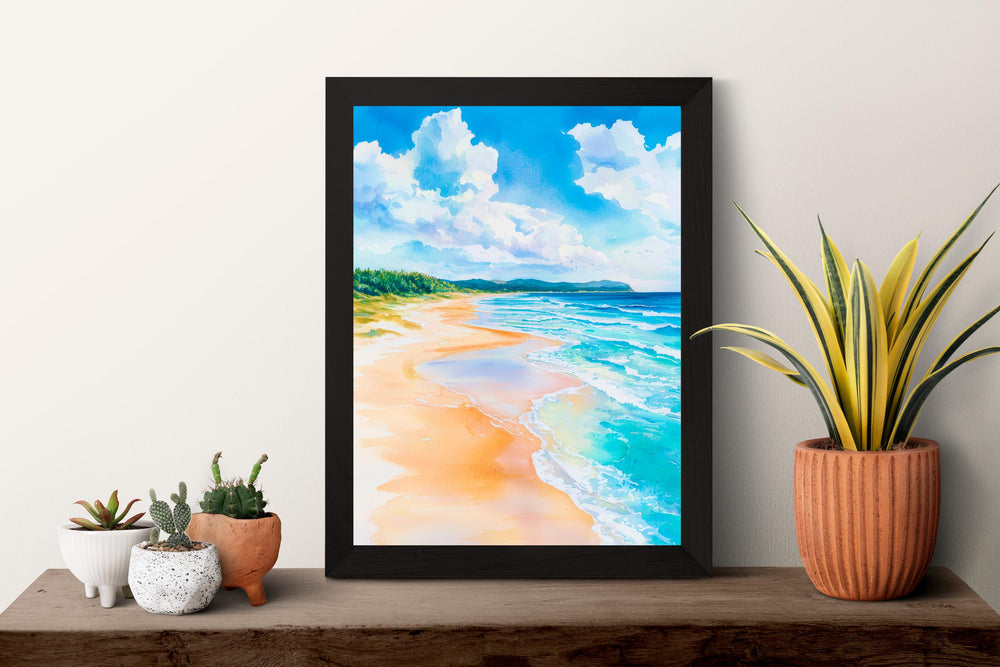 Fraser Island watercolor poster Wall Art Fraser Is Wall Hanging Home Décor Fraser Is Gift Art Lovers Australia Wall Art