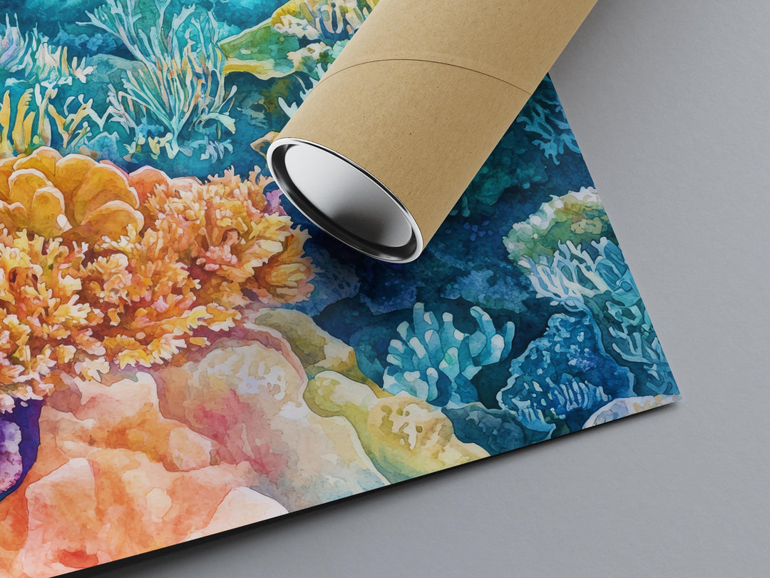 Great Barrier watercolor poster Wall Art Great Barrier Wall Hanging Home Décor Great Barrier Gift Art Lovers Australia Wall Art