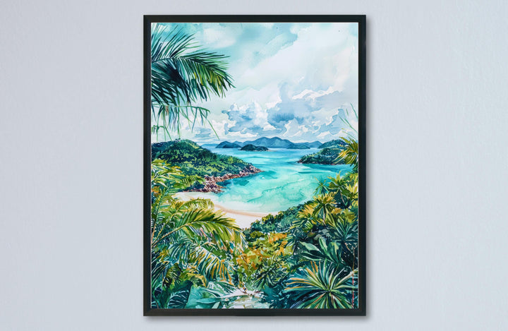 Whitsunday Islands Watercolor Poster Wall Art Australia Wall Hanging Home Décor Whitsunday Islands Gift Art Lovers Australia Art Lover Gift