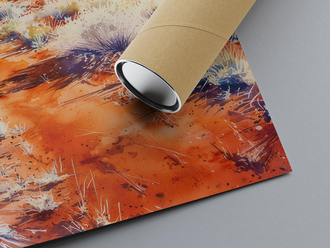 Uluru watercolor poster Wall Art Uluru Wall Hanging Home Décor Uluru Gift Art Lovers Australia Art Lover Gift