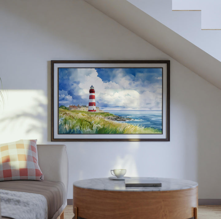 Plymouth Devon Watercolor Poster Plymouth Travel Print Coastal City Painting Harbour Wall Art South West England Souvenir