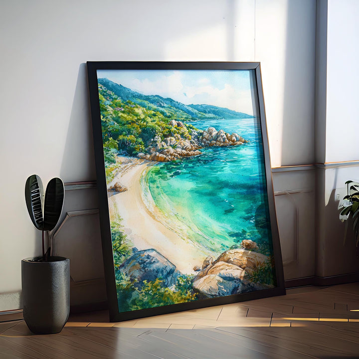Magnetic Island, Australia: Alma Bay Watercolor Poster Wall Art Alma Bay Wall Hanging Home Décor Alma Bay Gift Art Lovers Australia Art
