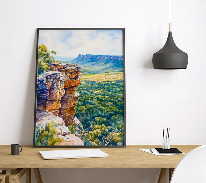 Grampians National Park watercolor poster Wall Art Grampians National Park Wall Hanging Home Décor Grampians National Park Gift Art