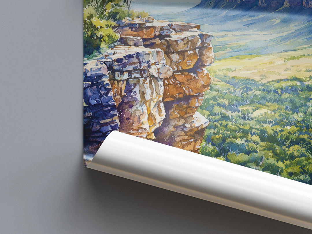 Grampians National Park watercolor poster Wall Art Grampians National Park Wall Hanging Home Décor Grampians National Park Gift Art