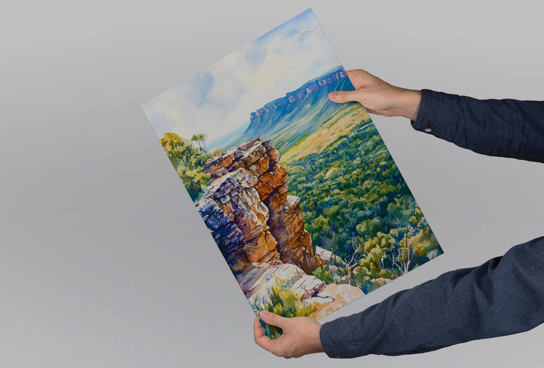 Grampians National Park watercolor poster Wall Art Grampians National Park Wall Hanging Home Décor Grampians National Park Gift Art