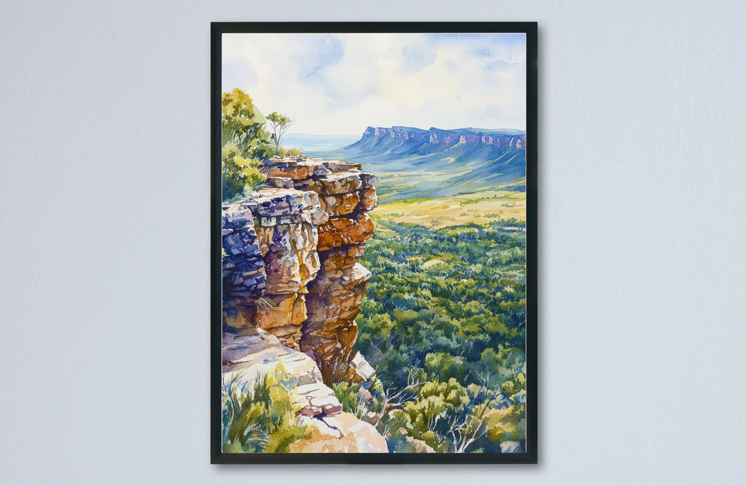 Grampians National Park watercolor poster Wall Art Grampians National Park Wall Hanging Home Décor Grampians National Park Gift Art