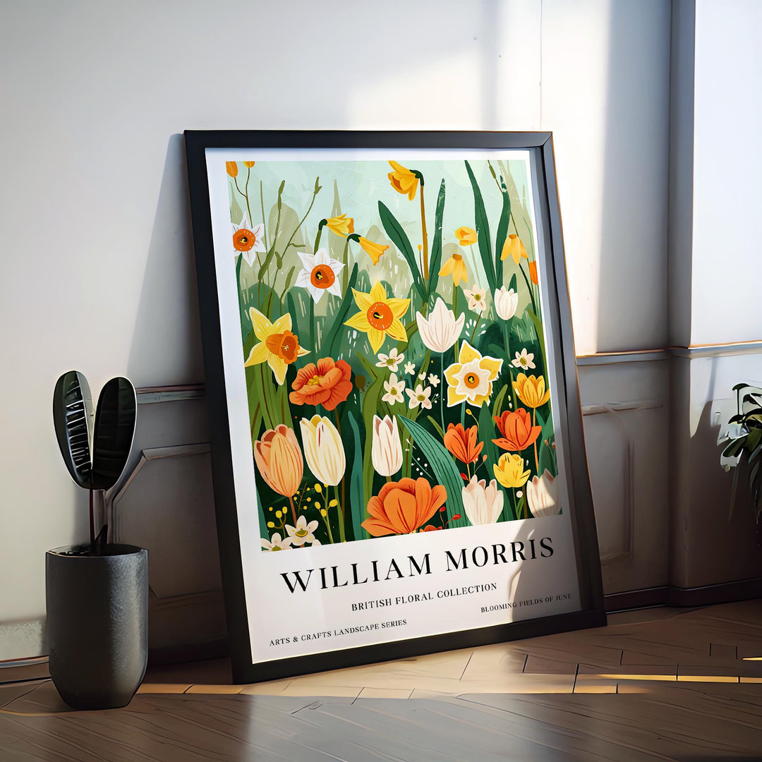 William Morris Flowers Poster Vintage Botanical Wall Art Classic Floral Print Timeless Nature Decor Elegant Garden Artwork for Home