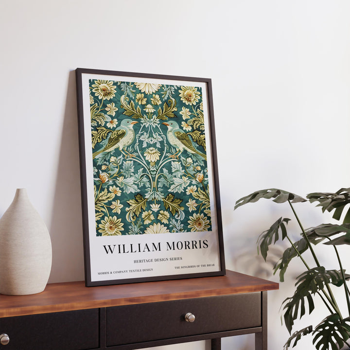 William Morris Songbirds Poster Vintage Bird Wall Art Classic Nature Print Elegant Woodland Decor Timeless Garden Artwork for Home