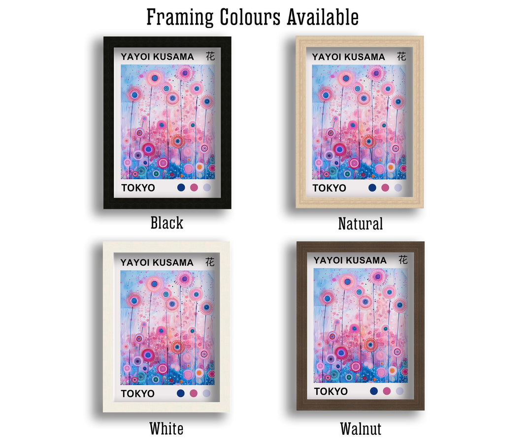 Yayoi Kusama Flower Poster Modern Pop Art Print Japanese Abstract Floral Design Polka Dot Botanical Artwork for Contemporary Home Decor