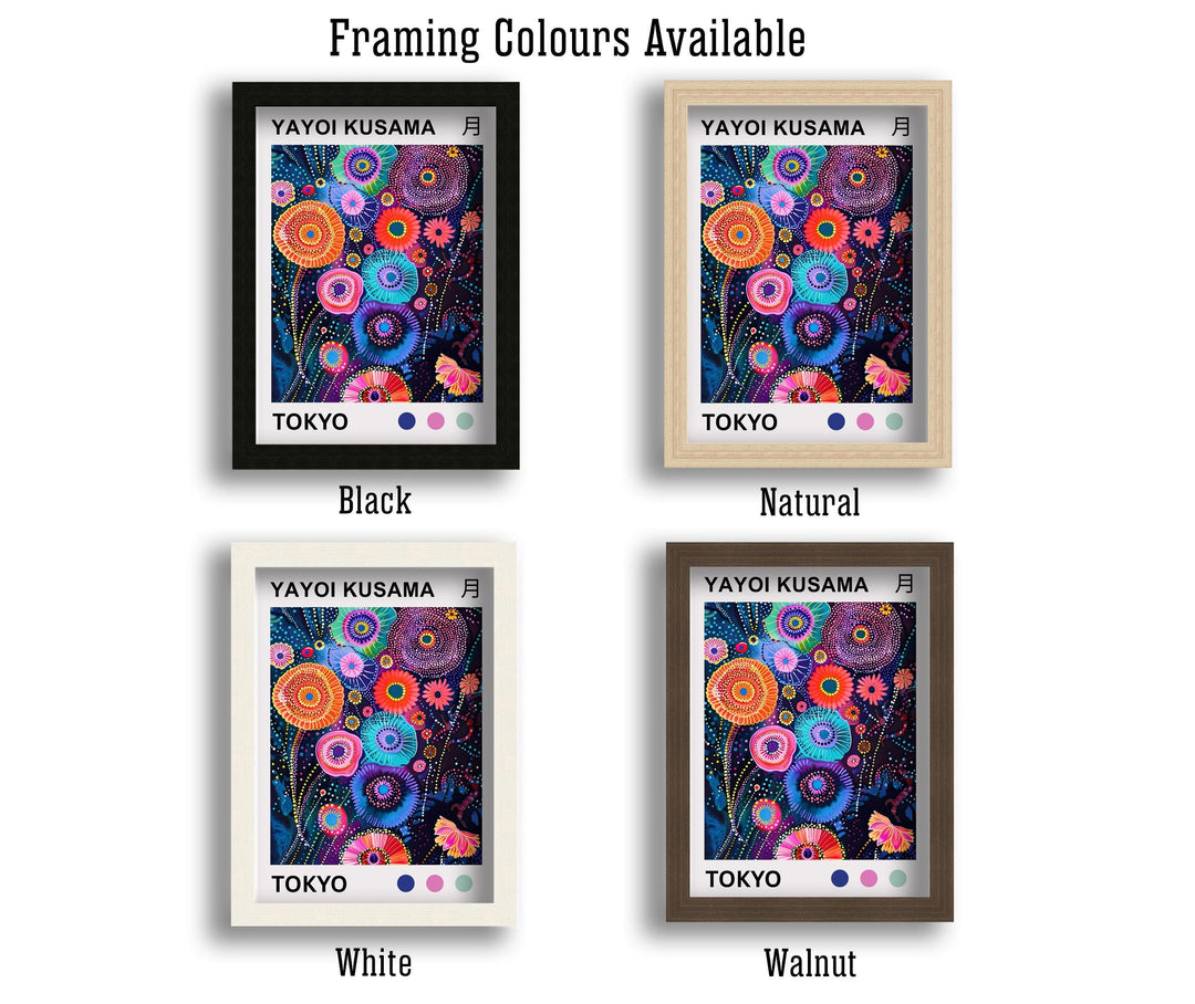 Yayoi Kusama Petals Poster Modern Pop Art Print Japanese Abstract Floral Design Polka Dot Botanical Artwork for Contemporary Home Decor