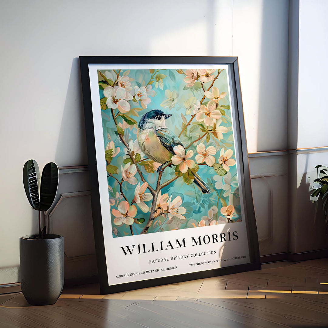 William Morris Bluebirds Poster Vintage Bird Wall Art Classic Nature Print Elegant Woodland Decor Timeless Garden Artwork for Home