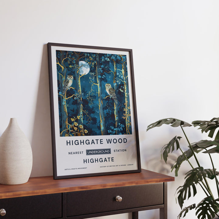William Morris Highgate Wood Poster Vintage Woodland Wall Art Classic Nature Print Rustic Forest Decor Timeless Heritage Artwork for Home
