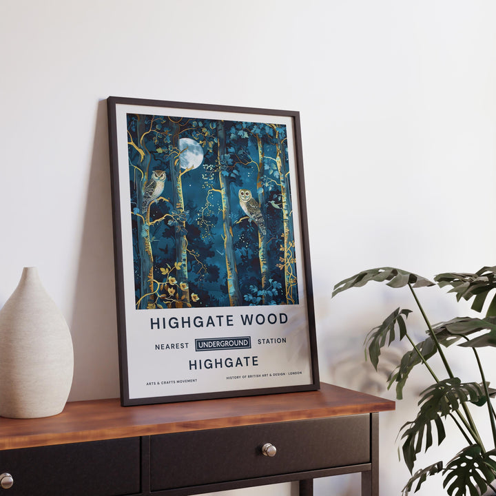 William Morris Highgate Wood Poster Vintage Woodland Wall Art Classic Nature Print Rustic Forest Decor Timeless Heritage Artwork for Home