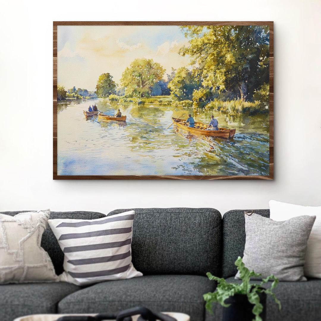 Dedham Vale England Watercolor Poster Dedham Vale Travel Print Countryside Landscape Painting Wall Art UK Souvenir
