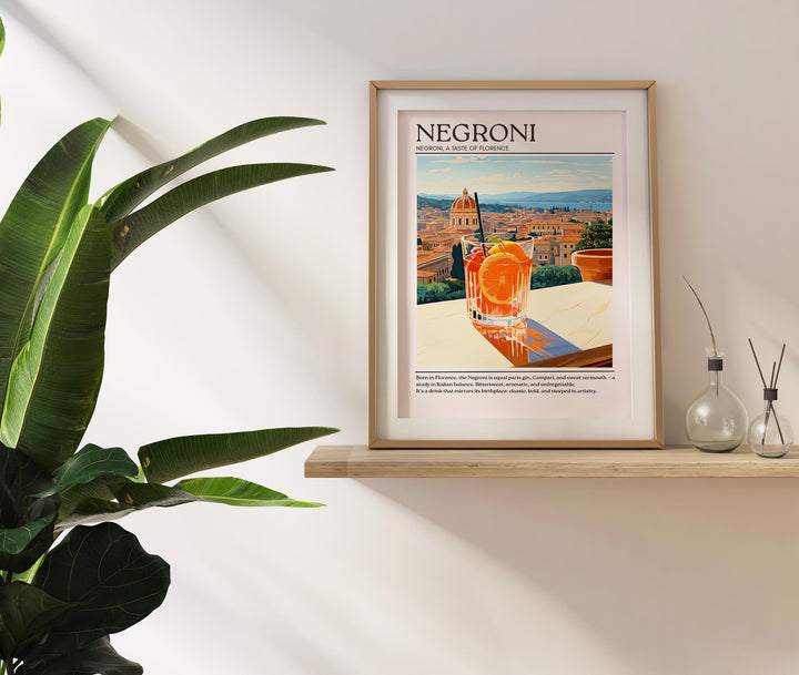 Negroni Art Deco Cocktail Print Elegant Drink Poster Bar Wall Art Cocktail Lover Gift Classic Decor Mixology Beverage Artwork